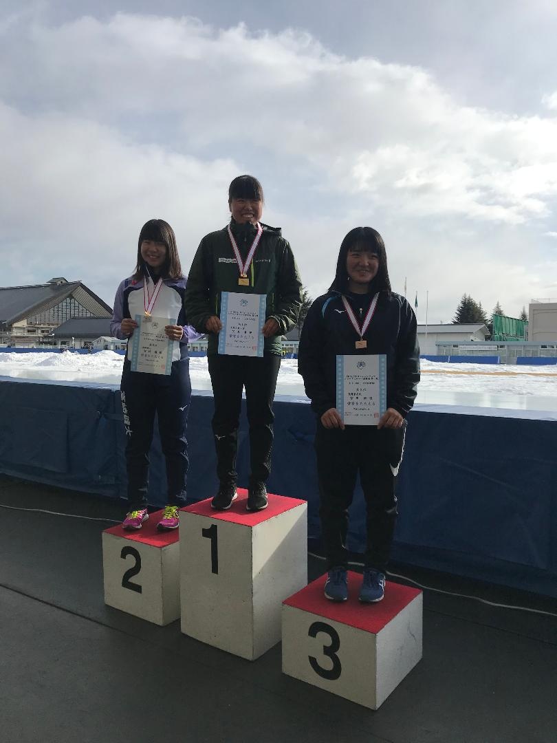 女子1500m優勝（賀来選手）