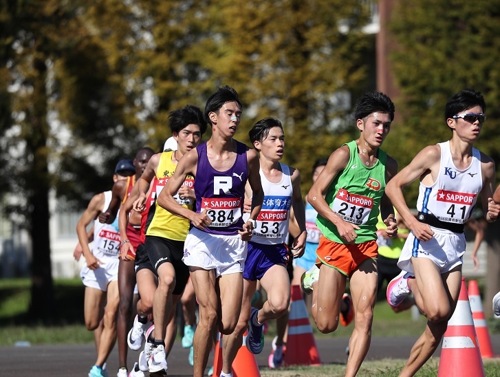 チーム1位の大野選手 （写真:月刊陸上競技）