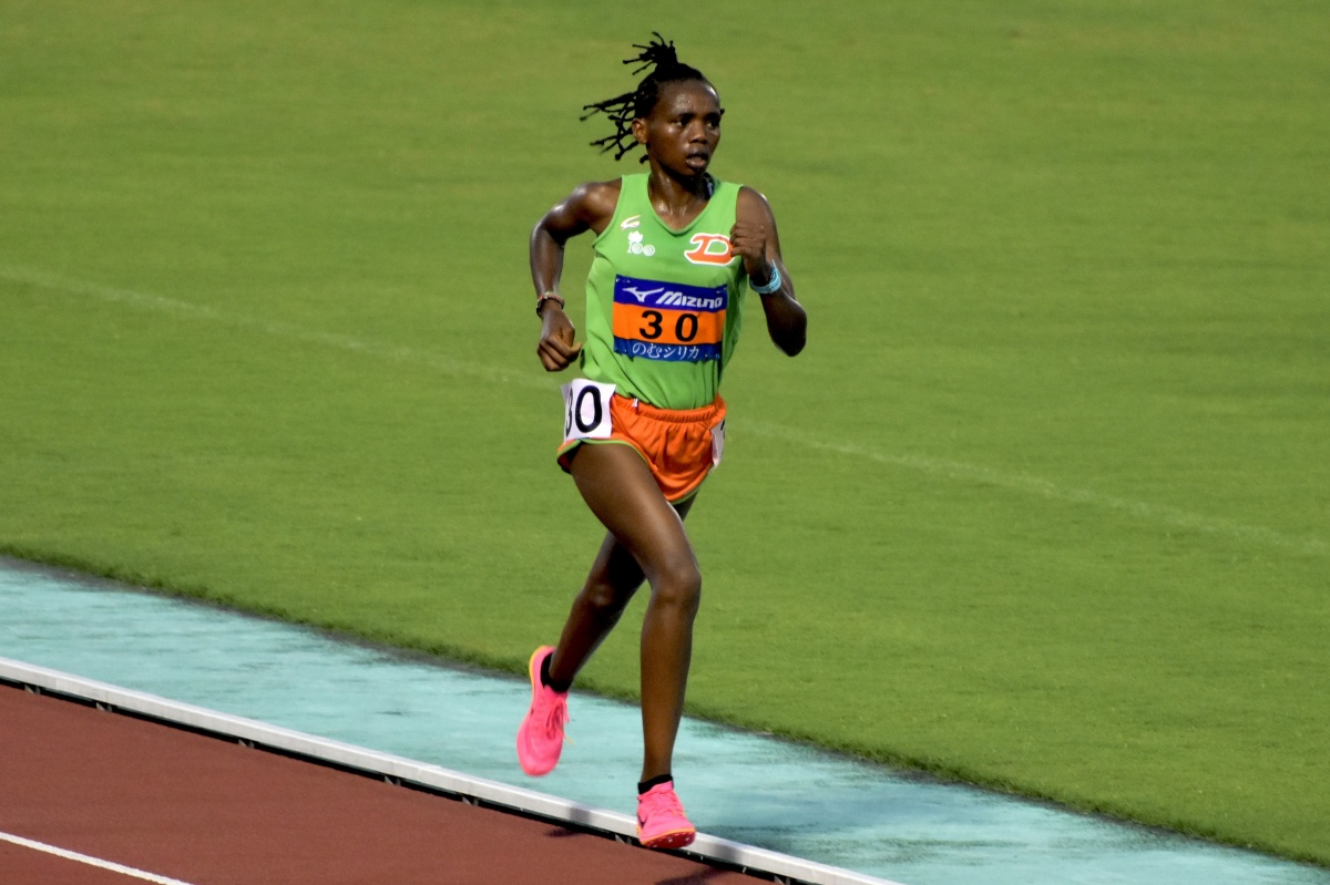 女子10000ｍで優勝、女子5000ｍで準優勝となったサラ ワンジル選手