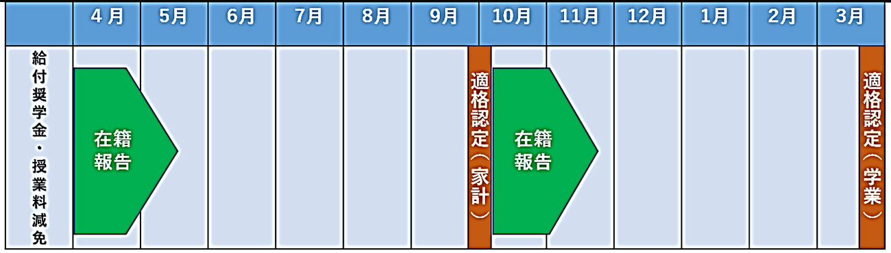 継続のための審査・手続きの流れ