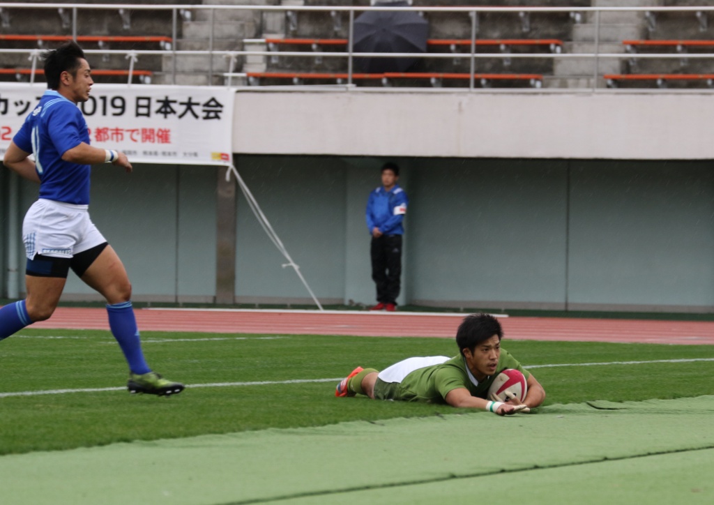 土橋選手の先制トライ