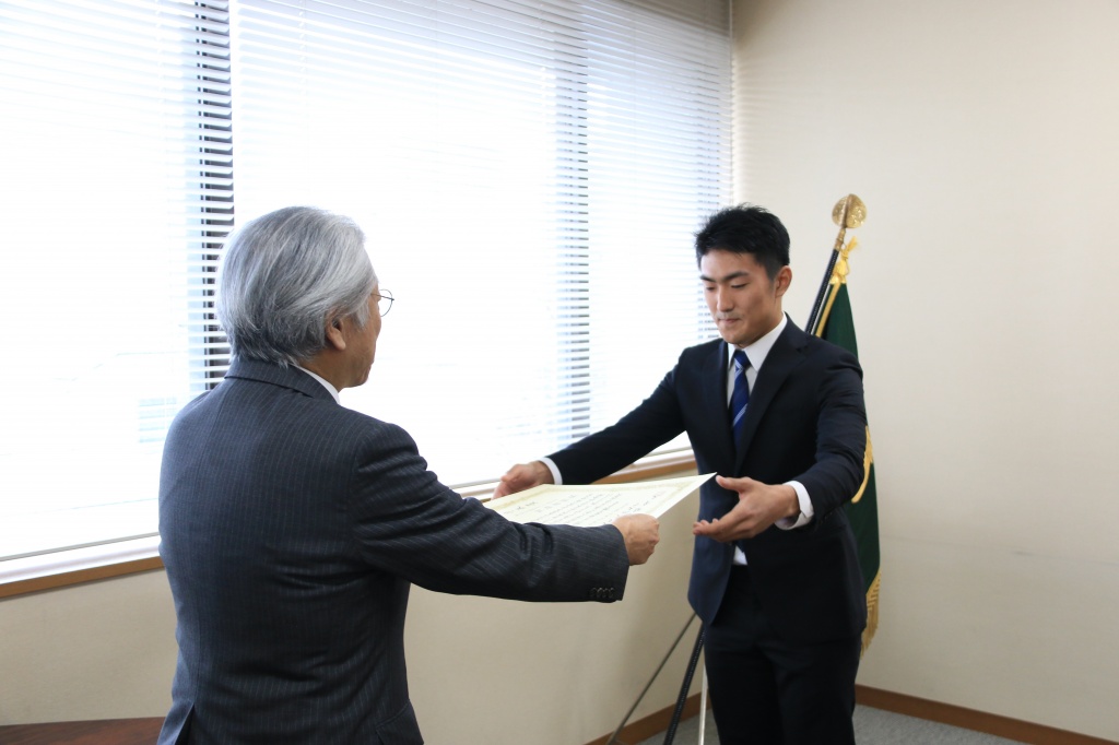 学長賞・阿部哲朗さん