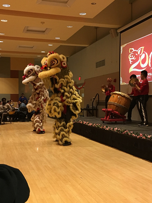 中国のルナニューイヤーのお祭りの様子