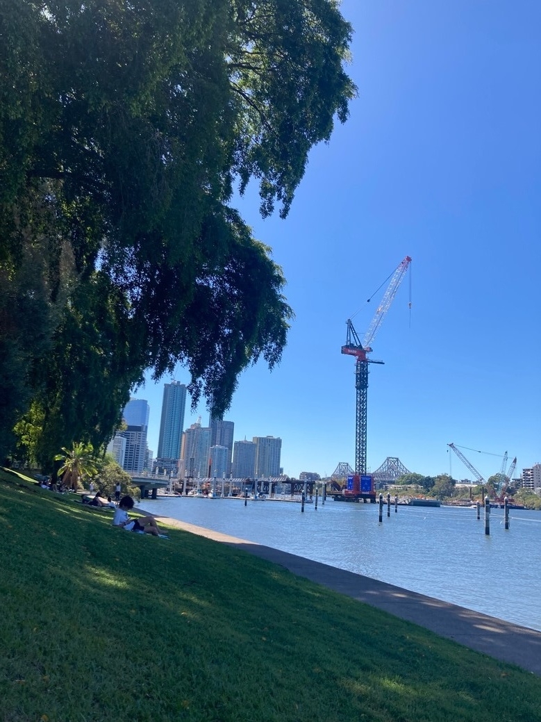 Brisbane cityにある公園の様子