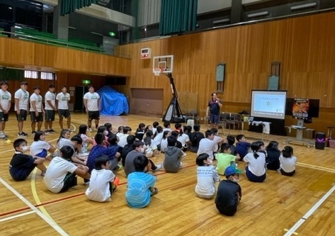 協力してくれたラグビー部の皆さん