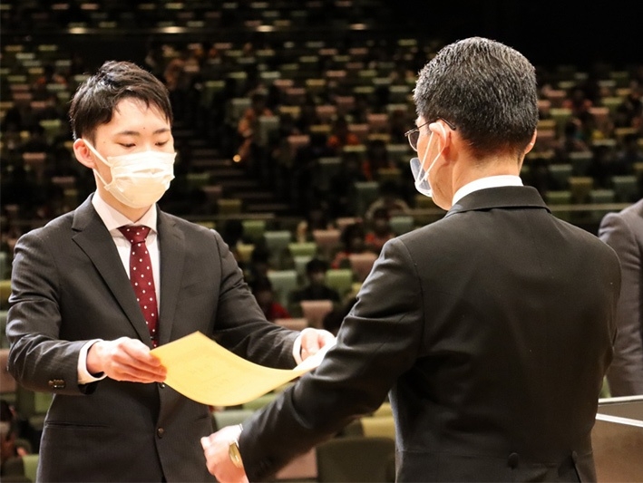 学長賞（湯本隼也さん　書道）