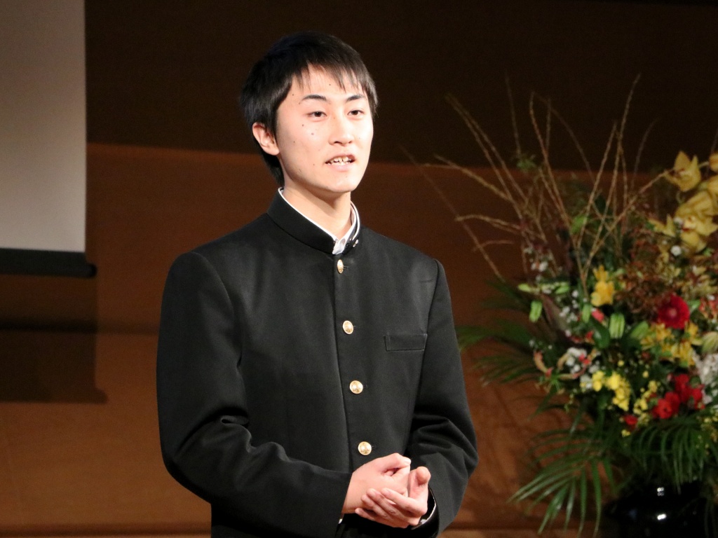 高校の部　優秀賞　渡邊光祐さん　埼玉県立不動岡高等学校