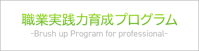 職業実践力育成プログラム